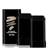 2-in-1 Instant Hair Color Stick & Comb, 2 Pcs Portable Color Touch-Up Hair Sticks with Comb, Waterproof and Sweat-Proof Hair Dye Comb, Quick Root Touch-Up for Gray Hair Coverage (Black)