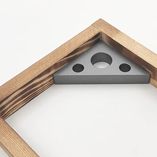 Right Angle Ruler, 45 n 90 Degree Small Aluminum Alloy Triangle Ruler with Both Imperial and Metric Scales Machinist Carpenter's Square Measuring Tool for DIY Woodworking Workshop Table and Miter Saw - Image 7