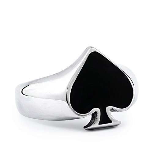 Bague poker as de pique pour vos soirées jeux de cartes entre amis