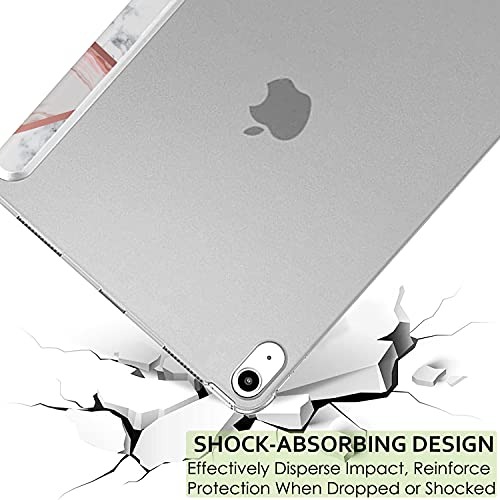 Image of DuraSafe Cases for iPad Mini 6 Gen 2021 8.3 Inch [ Mini 6th Gen ] A2567 A2568 A2569 MK7M3HN /A MLWL3HN /A MK7R3HN /A MK7P3HN /A MLWR3HN /A MK7V3HN /A MK893HN /A Printed Cover Hard Back - Marble Pink