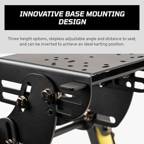Image of Fanatec Sim Racing CSL Cockpit V1.5 - Strong and Lightweight, Steel-Reinforced Aluminum Frame, Universal Wheelbase Mounting Bracket, GT Driving Position, Easy Assembly - Black