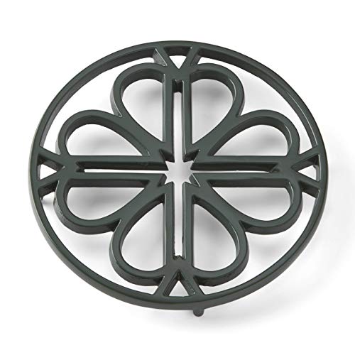 Kate Spade Spade Flower Clover Trivet, 1.10 LB, Green
