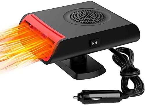Indrnif Autoheizung 12V 120W - 2-in-1 Heizung & Lüfter, Tragbar Für Windschutzscheibe