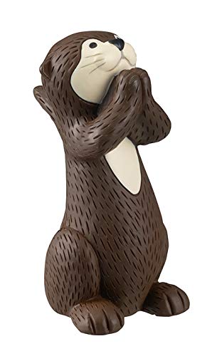 デコレ カワウソメガネホルダー チョコ 35×42×h75mm KW-17931