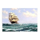 Photo Gallery gieig stampa artistica da parete su tela con immagine di clipper ship on the high seas di montague dawson, decorazione artistica da parete per casa, scuola, ufficio, senza cornice, 50 x 75 cm Photo Gallery gieig stampa artistica da parete su tela con immagine di clipper ship on the high seas di montague dawson, decorazione artistica da parete per casa, scuola, ufficio, senza cornice, 50 x 75 cm