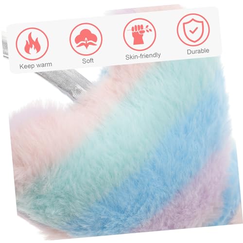 Orejeras de peluche con forma de corazón cómodas para evitar frío orejas 5