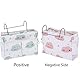 Rkllejs 2 Stück Bett Organizer, Bett Organizer Betttasche, Bett Organizer Zum Einhängen, Hängend Multifunktion Wolkenmuster Betttaschen mit Haken für Zeitschriften, Fernbedienungen, Zeitungen