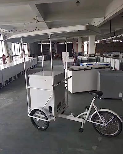 Food Cart Freezer Ice Cream Gelato Pedal Tricycle Bike Bicycle