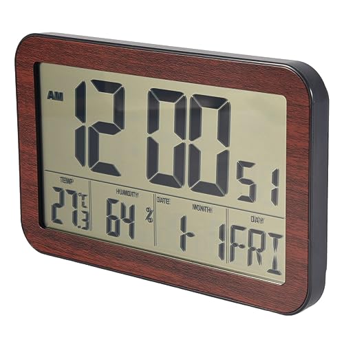 Mocturnity Reloj de Pared Digital de Pantalla Grande Reloj de Pared ElectróNico para el Hogar Reloj Despertador ElectróNico para Estudiantes Reloj de Escritorio con Pantalla Digital B