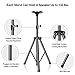 EMART PA Speaker Stands Pair with Carrying Bag, Adjustable Height Professional Heavy Duty Dj Tripod with Mounting Bracket, Extend from 39 to 77 inches for Concerts, Music & Party- Supports 140 lbs