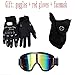 GAODA Casco de motocross, para adultos para exteriores casco de bicicleta de...