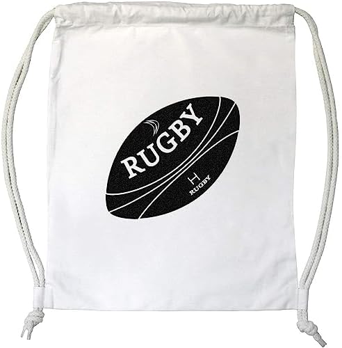 Azeeda ‘Rugby Ball’ Drawstring Gym Bag/Sack (DB00031764)