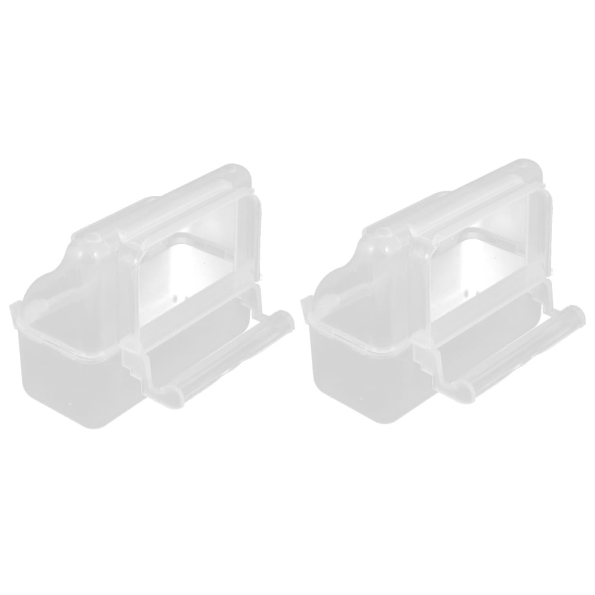 Oasisgalore 2pcs Splash- Sprinkler Bird Feeder, Food & Water Bowl, Practical Bird Cage Feeder for Pigeons, Parrots, Cockatiels & More