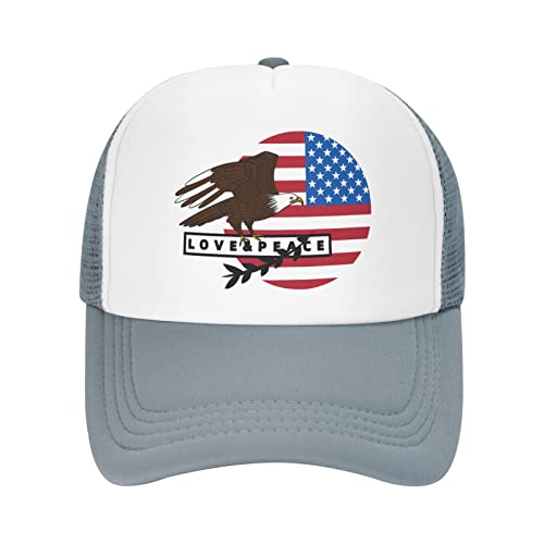 Men's Baseball Caps- Look Again Trucker Cap Gray #TOP23