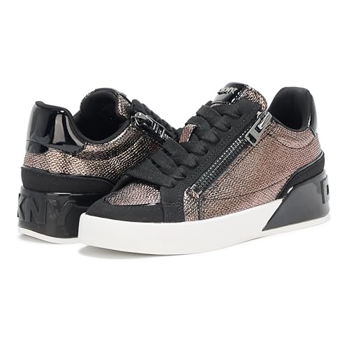 Image of DKNY Women's Mei Everyday Lace Up Sneaker with Side Zipper | Casual Shoes