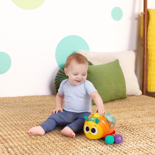 Image of Bright Starts Spin 'n' Chase Bug Ball Popper Toy with Lights & Music, Crawling Baby Toy Encourages Movement & Motor Skills, Unisex, 6 Months+