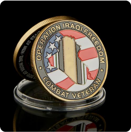REZAJDUIE Commemorative Coin Usa Military Challenge Operation Iraqi Freedom Combat Veteran Souvenir Coin Gift
