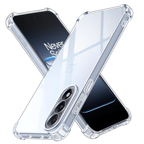 ivoler Funda para OnePlus Nord 5 5G / OnePlus Nord5 5G, Carcasa Protectora Antigolpes Transparente con Cojín Esquina Parachoques, Suave TPU Silicona Caso Delgada Anti-Choques Case