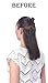 OneDor® 20 Inches Curly Full Head Clip in Synthetic Hair Extensions 7pcs 140g (4#-Dark Brown)
