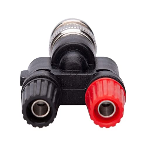 Alnicov 2PCS BNC Male Plug to 2x4mm Dual Banana Jack Socket Binding Post Audio Adapter Connector - Image 3
