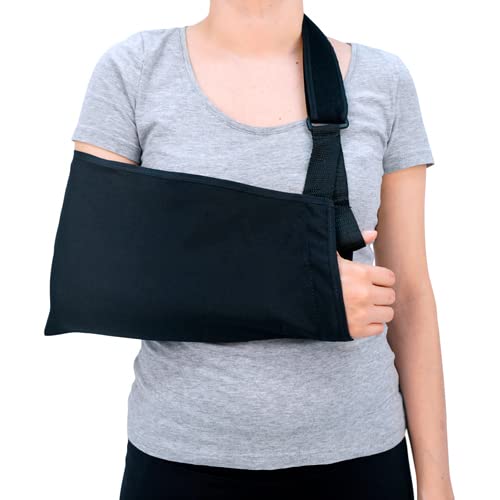 Reviews de Brazos y soportes - solo los mejores. 41 Daonsa | Cabestrillo Grande | Soporte de Brazo Ajustable y Acolchado con Anillo para Pulgar, Ideal para Fracturas, Esguinces, Inmovilización y Recuperación