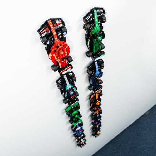 Capricorn Goods 12 X Wall Mounts Compatible with Lego F1 Speed Champions Cars - Hooks for Car Displays - Compatible with All Speed Champions Sets (12 Pack)