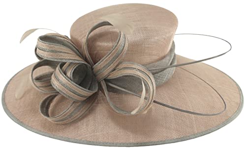 Chapeau d'événements Failsworth Millinery bicolore pour invitée de mariage chic