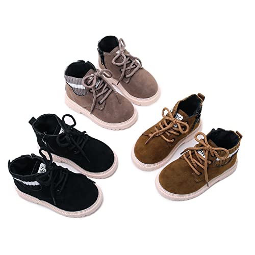 myppgg Toddler Boys Girls Short Boots Kids Outdoor Waterproof Hiking Ankle Booties Non-Slip Baby Snow Boots2