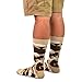 TeeHee Men's Fun and Fashion Crew Socks 5-Pair (Camouflage)