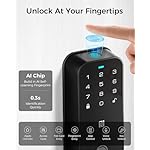 Smart Lock HK01, Keyless Entry Door Lock with Apple Home Key, Fingerprint Deadbolt, Supports Apple Homekit, Safety Lock for Front Door, Easy Installation, Auto-Locking - Image 4