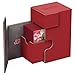 Ultimate Guard 80+ Flip n Tray XenoSkin Deck & Dice Case Protector Red