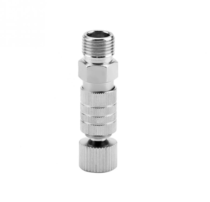Airbrush Disconnected Quick Release Coupling Coupler Adaptor 1/8" Bsp 220246, Silver - Image 3