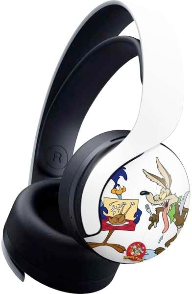 Skinit Decal Gaming Skin Compatible with Pulse 3D Wireless Headset for PS5 - Officially Licensed Looney Tunes Wile E Coyote Stars Design