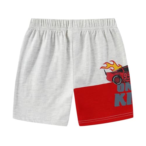 Image of Disney Cars Lightning McQueen Boys 2 Piece Short Sleeve T-Shirt and Shorts Set for Toddler and Big Kids