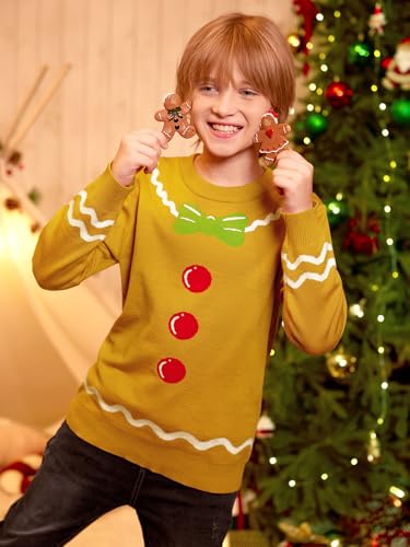 Image of BesserBay Unisex Kids Ugly Christmas Sweater Funny Tacky Knit Winter Pullover 4-14 Years
