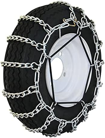 Grizzlar GTU-232 Garden Tractor Snowblower 2 link Ladder Alloy Tire Chains with rubber tensioner 14x4.00-6 14x5.00-6 14x5.30-6 14x5.50-5 15x5.00-6