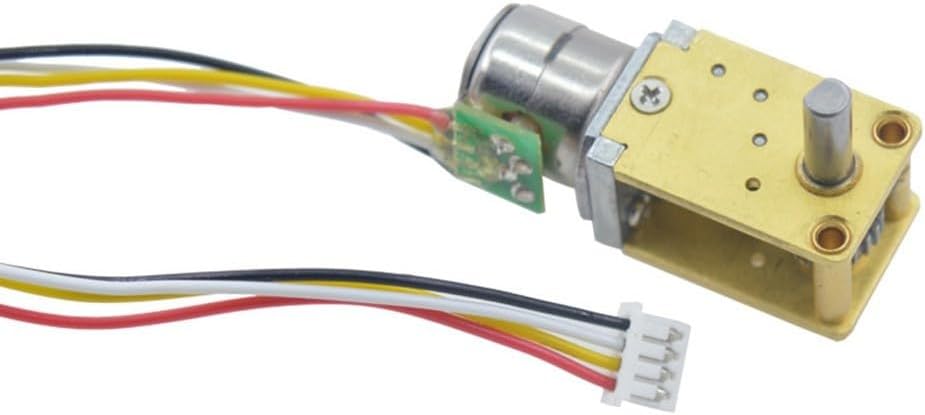 10mm Stepper Motor with Gearbox 18° Step Angle, Multiple Gear Ratios, DC 5V, 4-Wire, Dual-Axis for Robotics, Smart Furniture(1030:1)