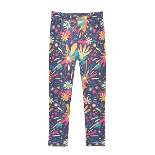 KLL Cute Cow Eating Grass Pattern Pattern Girls Legging Stretch High Waisted Lounge Pants Sports