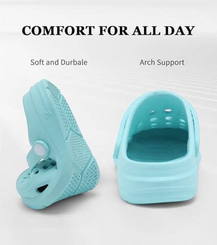 Image of Kids Girls Boys Clogs Garden Shoes Toddler Slip on Sandals Children Water Shower Beach Pool Slippers