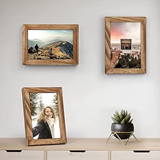 UHUD CRAFTS Wooden Table-Top&Wall Hanging Photo Frame|Solid Wood Picture Frame For Table Decor,Wall Decor,Office Decor&Home Decor(4X6 Inches),Rectangular