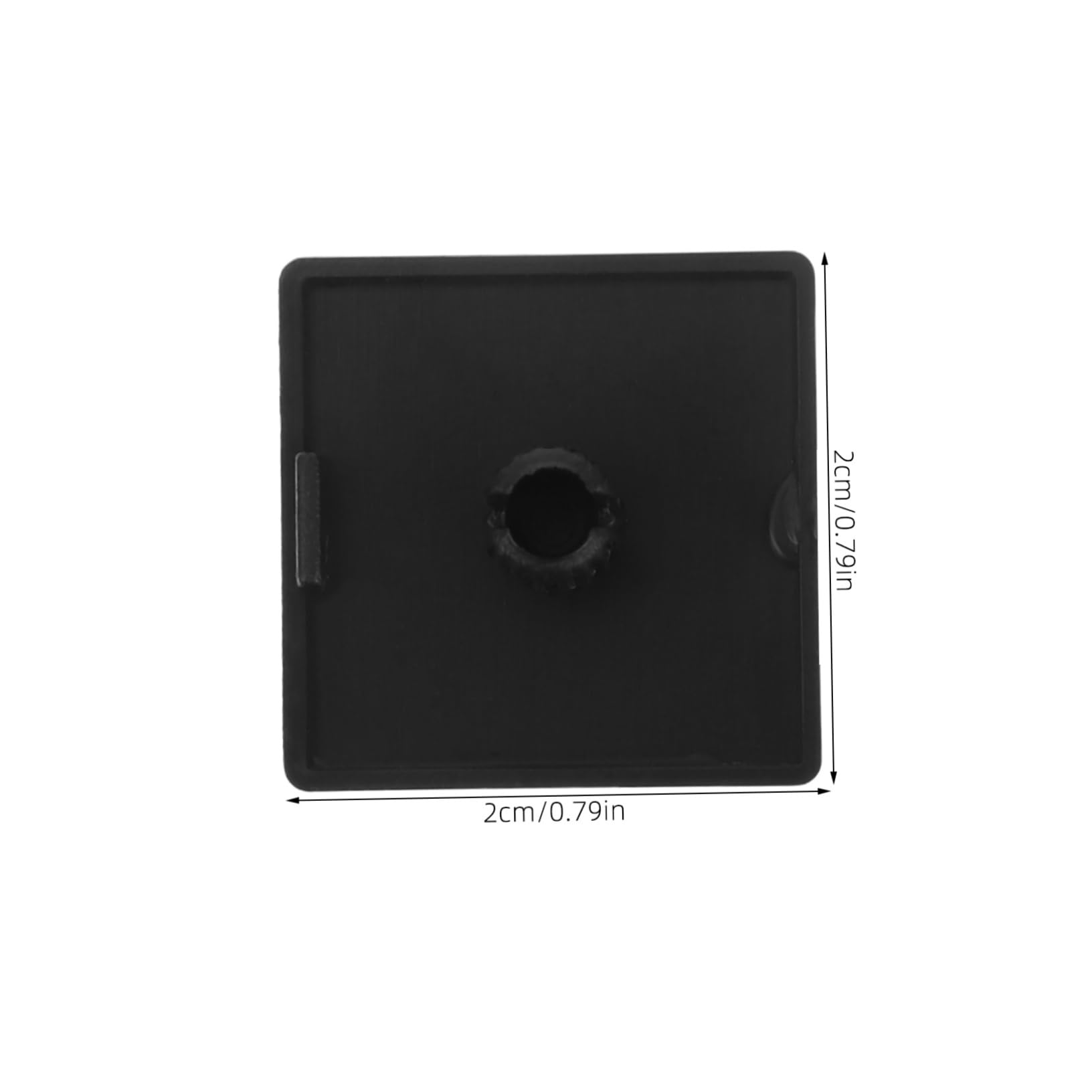 Cabilock 100pcs Nylon Profile End Cap Covers Extrusion End Caps for Aluminum T Slot Profiles Quick Installation Aesthetic Design Protective Sealing