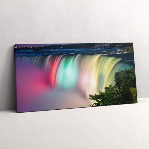 Photographie du Niagara - Toile Wallfluent 120x60cm pour Habiller un Grand Mur Vide