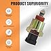 Fluher 1 PC Car Fuel Injection Idle Motor, Replacement Parts 17079256 AC102 17089062 AC1 17111281 17111286, Injector Idle Air Control Valve, Compatible with Cadillac Chevrolet (Multicolored)