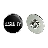 Security Metal 1.1' Tie Tack Hat Lapel Pin Pinback