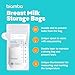 50-Piece Milk Storage Bags Breastmilk by Biamba - Breastmilk Storage Bag Freezer BPA-Free, Double Seal Leak-Resistant, Temperature Indicator, Easy Pour Spout, Pre-Sterilized, 200ml / 6.7 Fl.oz Per Bag