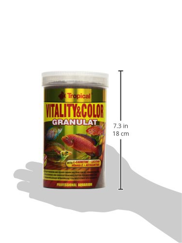 Vitality & Color Flockenfutter Für Aquariumfische – Farbverstärkend & Nahrhaft, 11 Liter