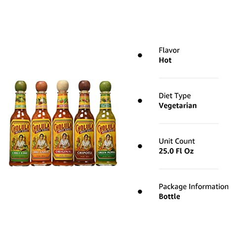 Cholula Hot Sauce Variety Pack 5 Different Flavors