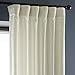HPD Half Price Drapes Heavy Faux Linen Light Filtering Curtains for Bedroom 108 Inches Long (1 Panel) - Rod Pocket Curtains for Living Room - Window Curtains Home Decor - 50 X 108, Barley