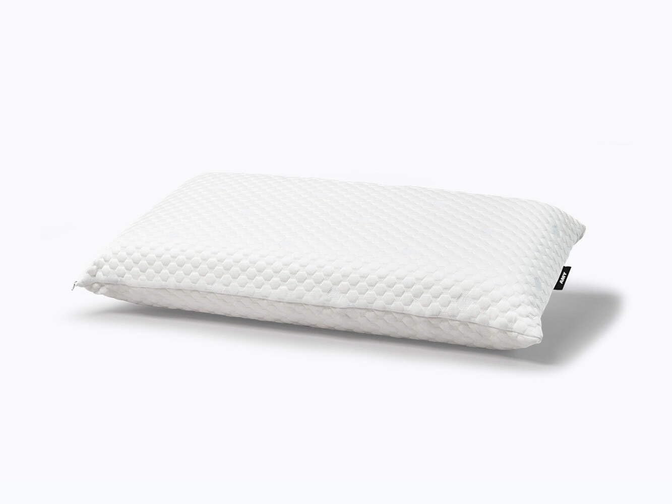 KHAMA Almohada Viscoelástica Amy Hilo Frío con PCM - Blanca (90x35) | Núcleo perforado, regulación térmica, tratamiento Gel-Pi, tejido Tencel™, altura 14 cm, Fabricada en España