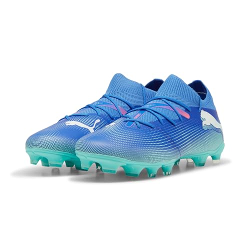 Puma Unisex Adults Future 7 Match FG/AG Soccer Shoe, BLUEMAZING-Puma White-Electric Peppermint, 44.5 EU - imagen 8
